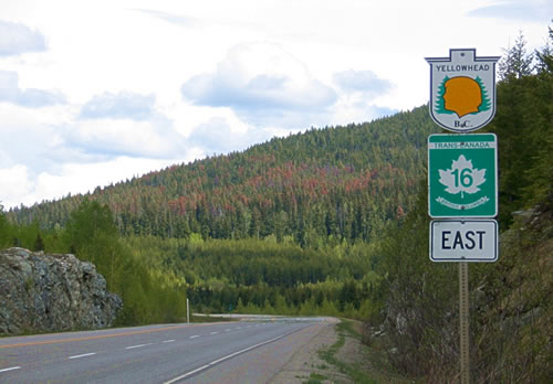 Yellowhead Highway in Smithers