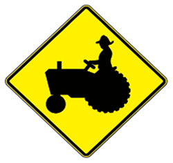 Be Aware of Farm Vehicles in this Area