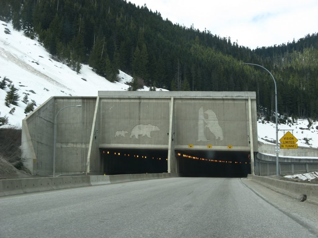 Coquihalla’s Great Bear Snow Shed – 285m long