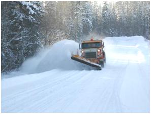 Snow Plowing Shift into winter Road Maintenance 