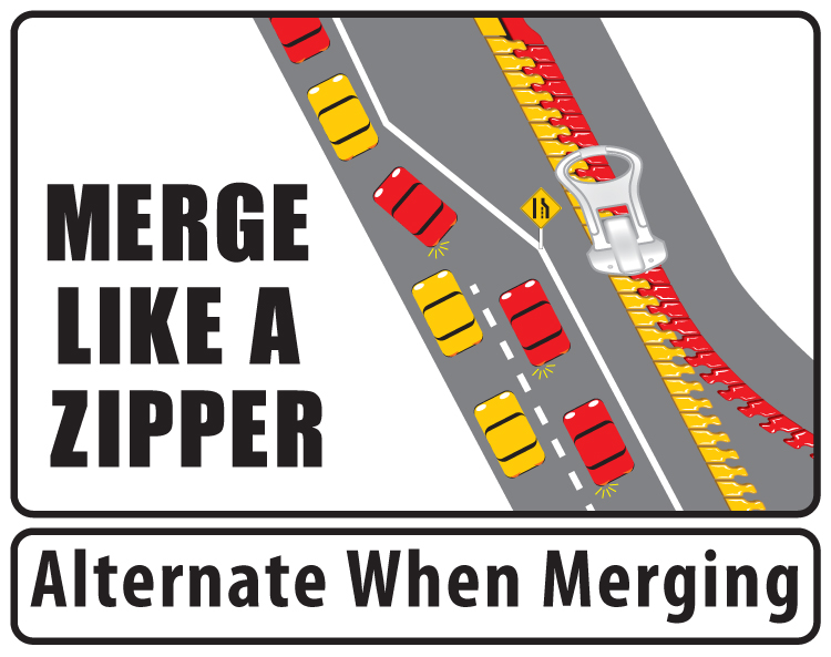 Merge sign how to properly merge on a highway
