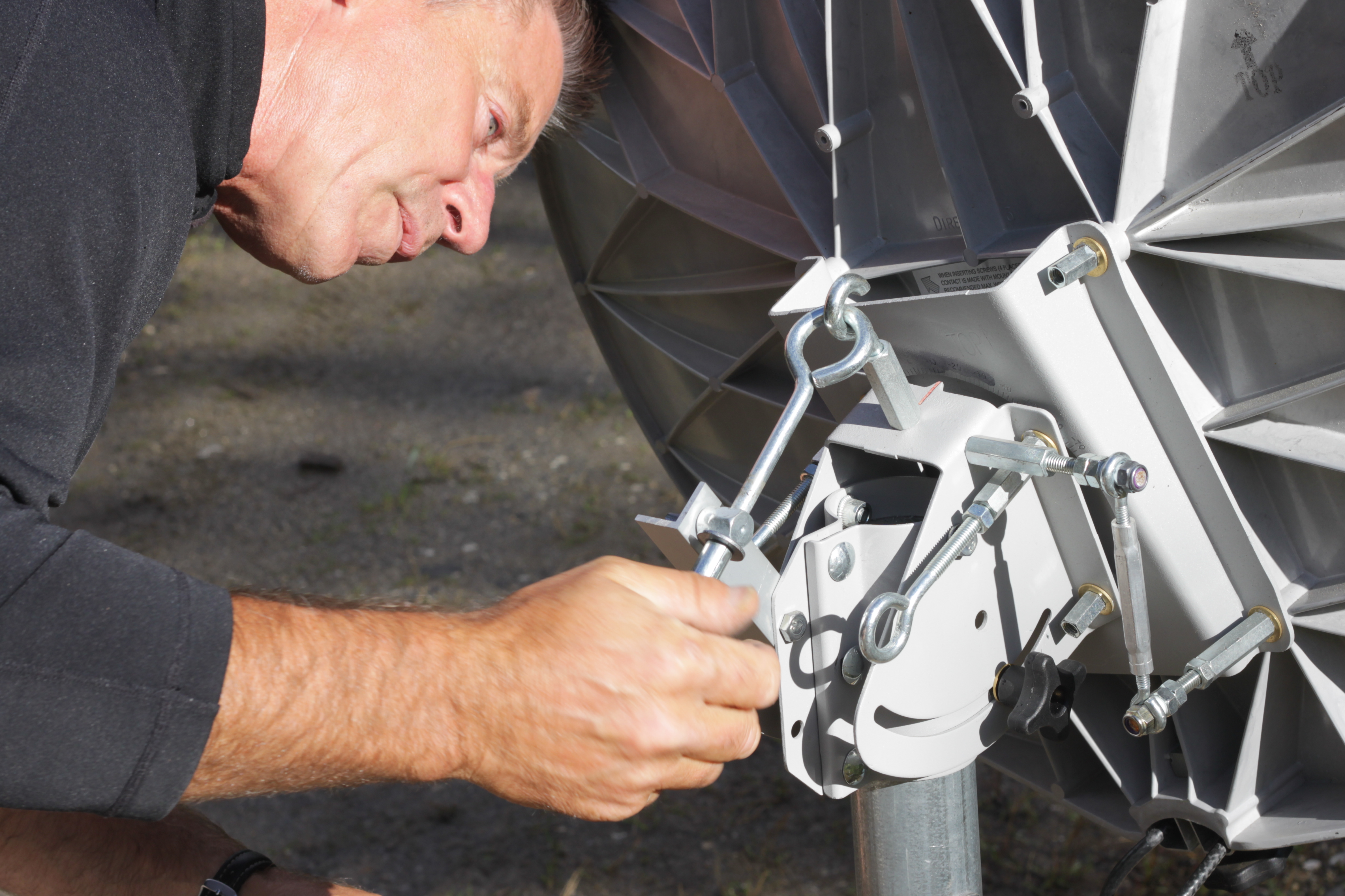 technician working on equipment