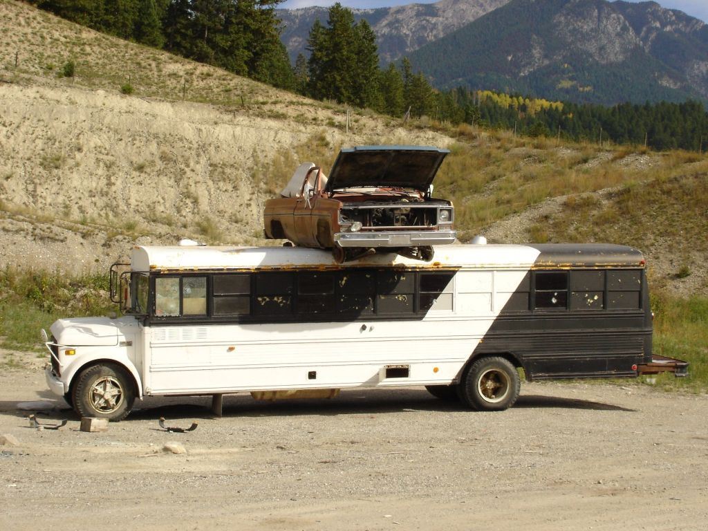 road maintenance on BC Highway