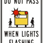 Do not pass when lights flashing