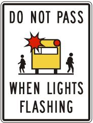 Stop for School Bus Sign