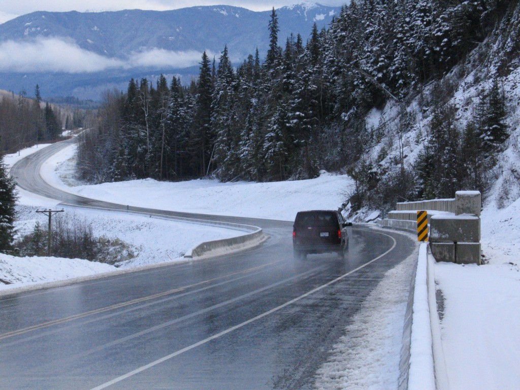 driving in icy winter conditions