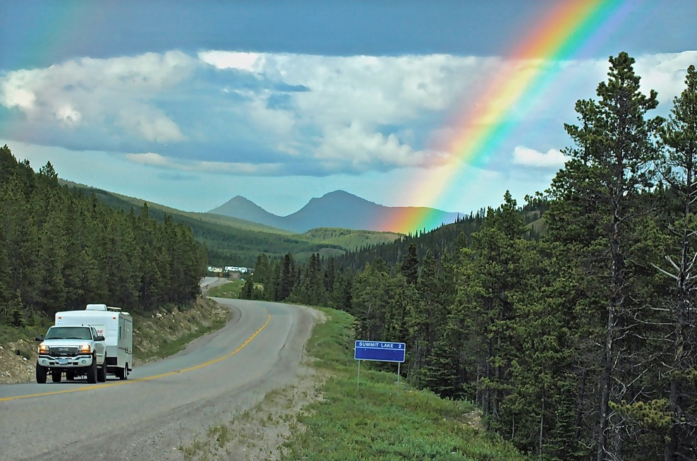 Rainbow on the way to Alaska