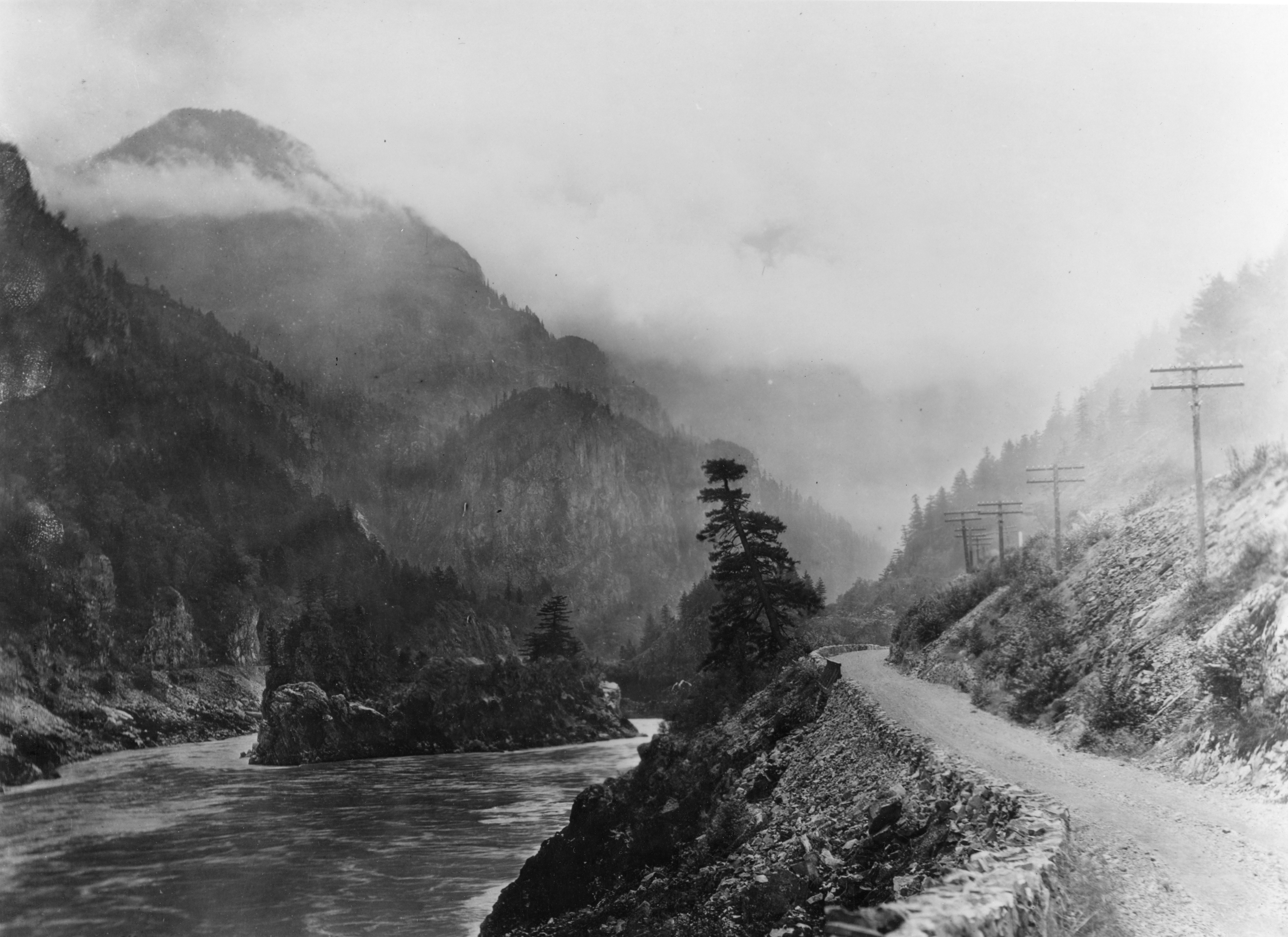 See the Construction of the Fraser Canyon Highway in Historic Photos  TranBC