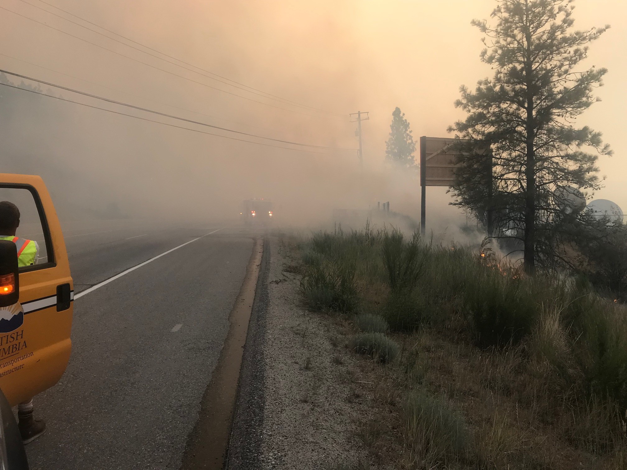 bc wildfire, wildfire, peachland, highway 97