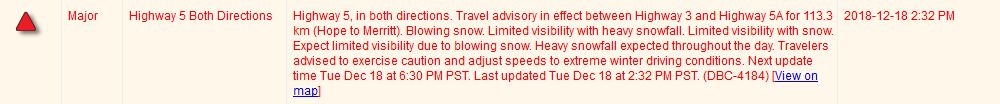 drivebc major event travel advisory