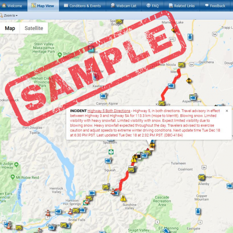 Everything You Need to Know About Travel Advisories on BC Highways TranBC