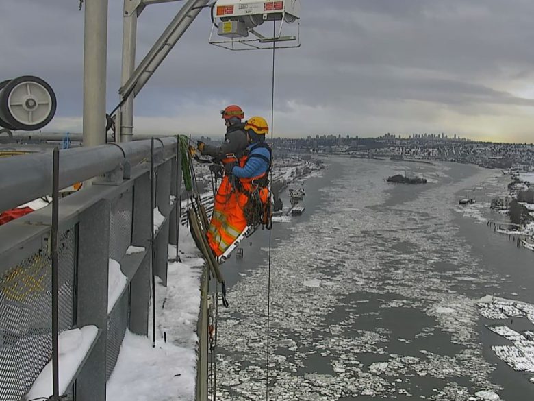 Rope Access Technicians on Port Mann Bridge