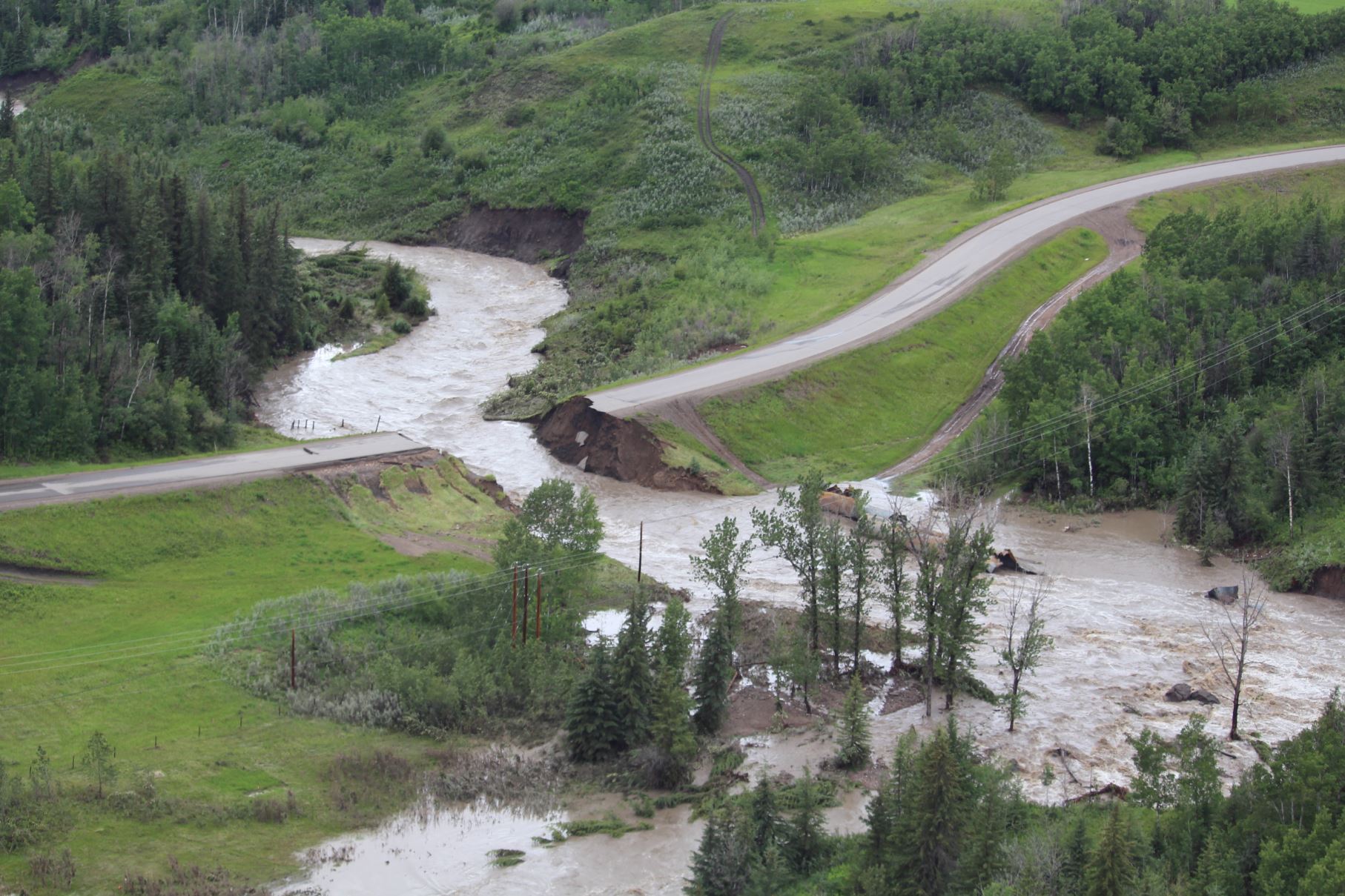 Rolla Road after flooding