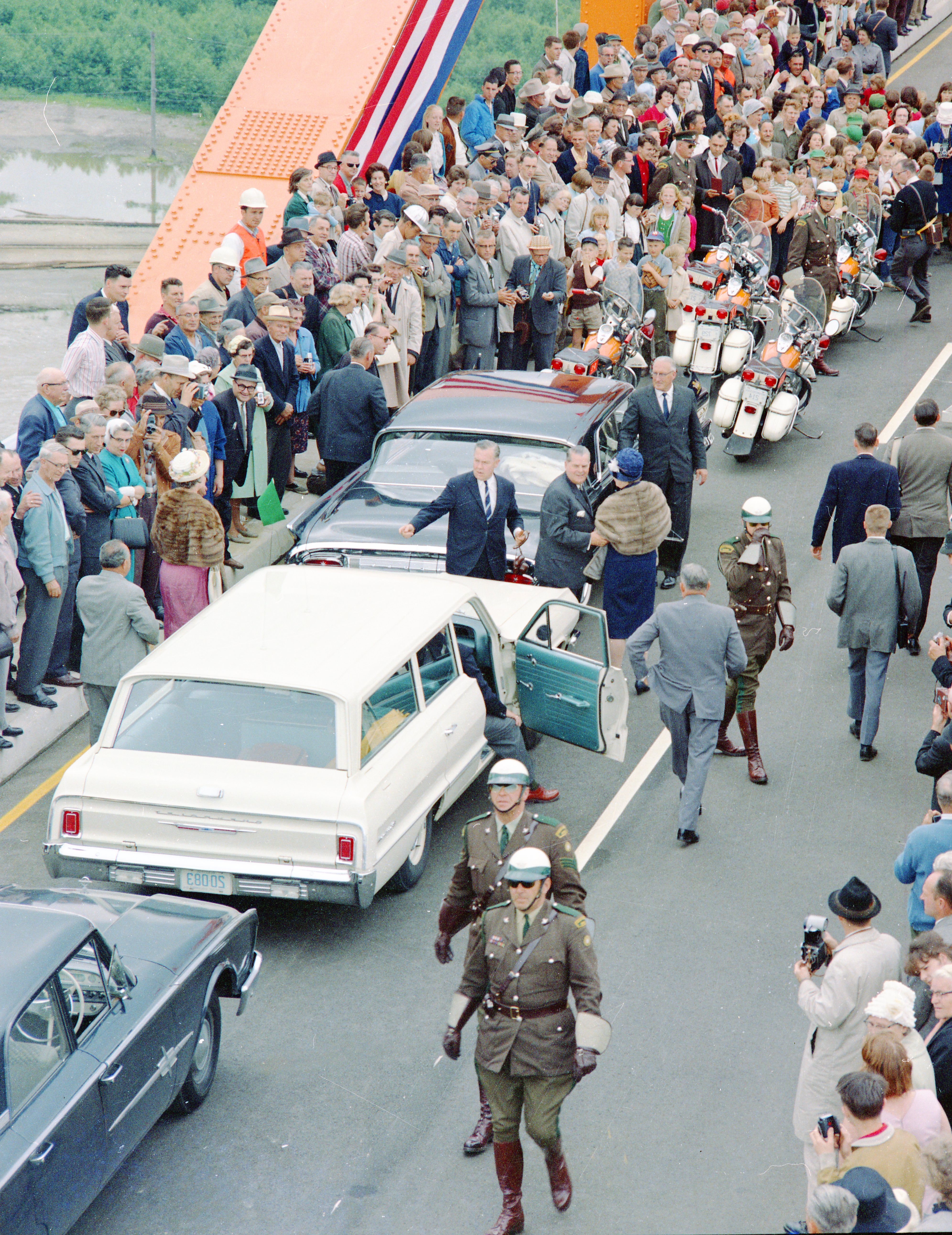 Opening day on the Port Mann Bridge