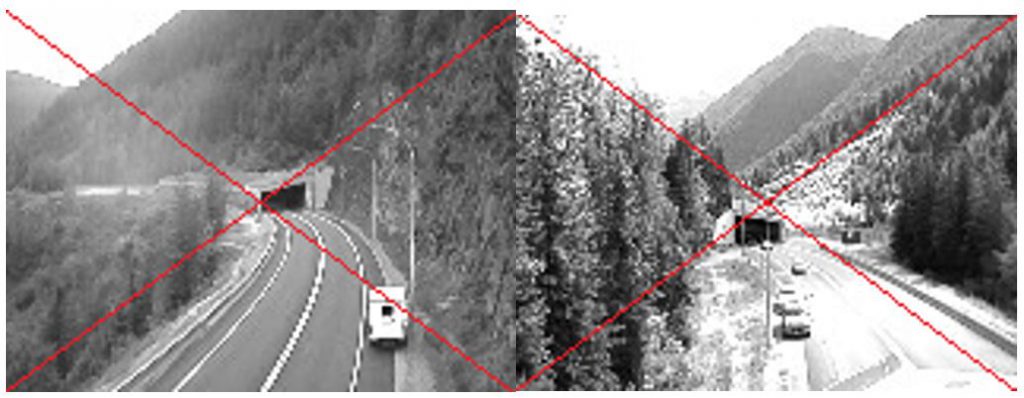 Sample images of what the photometers are observing