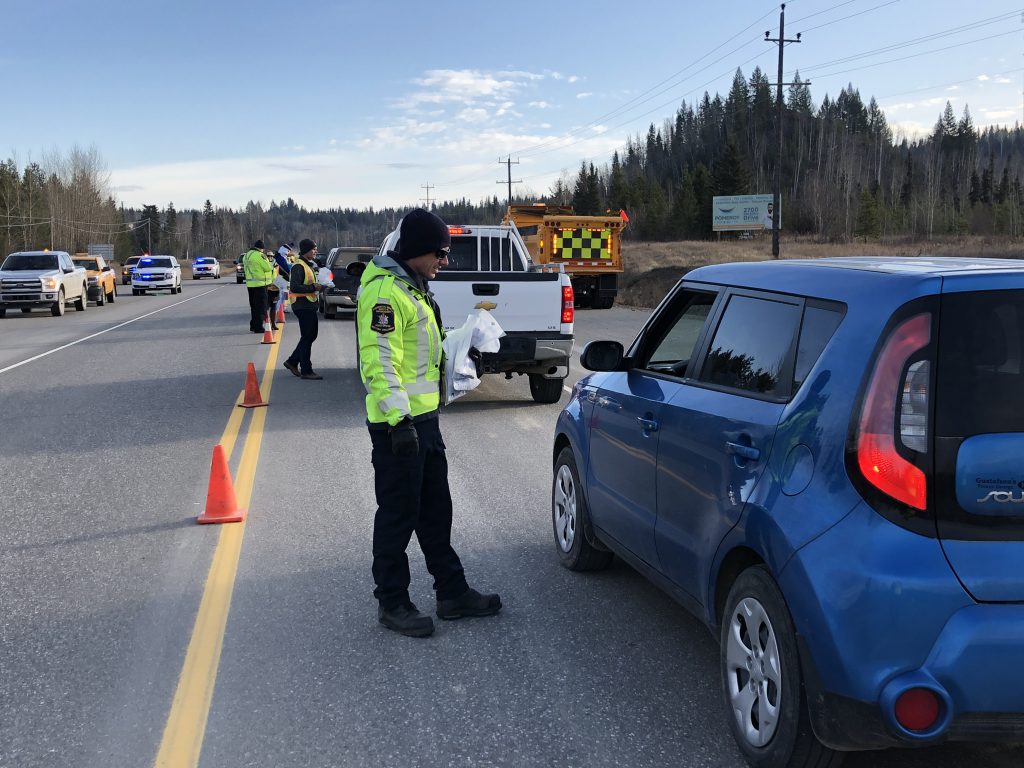 Highway 16 road check