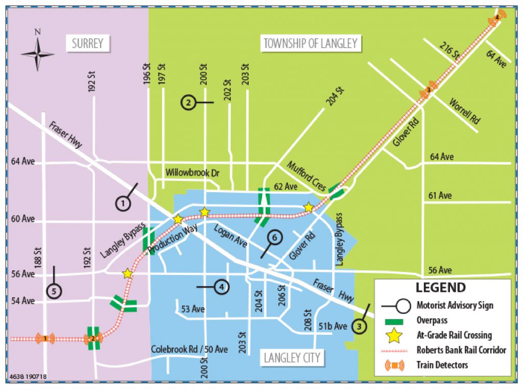 Map of the Railway Information System in Langley