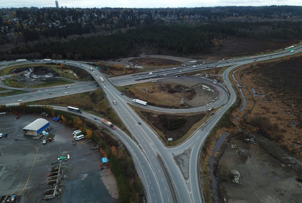 Aerial of Highway 91