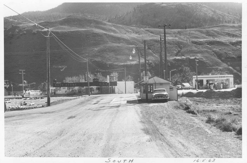 Cache Creek Weigh Scale Station as it was in 1963