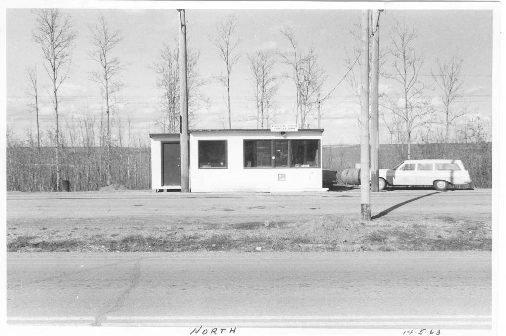 Fort St. John Weigh Scale Station as it was in 1963