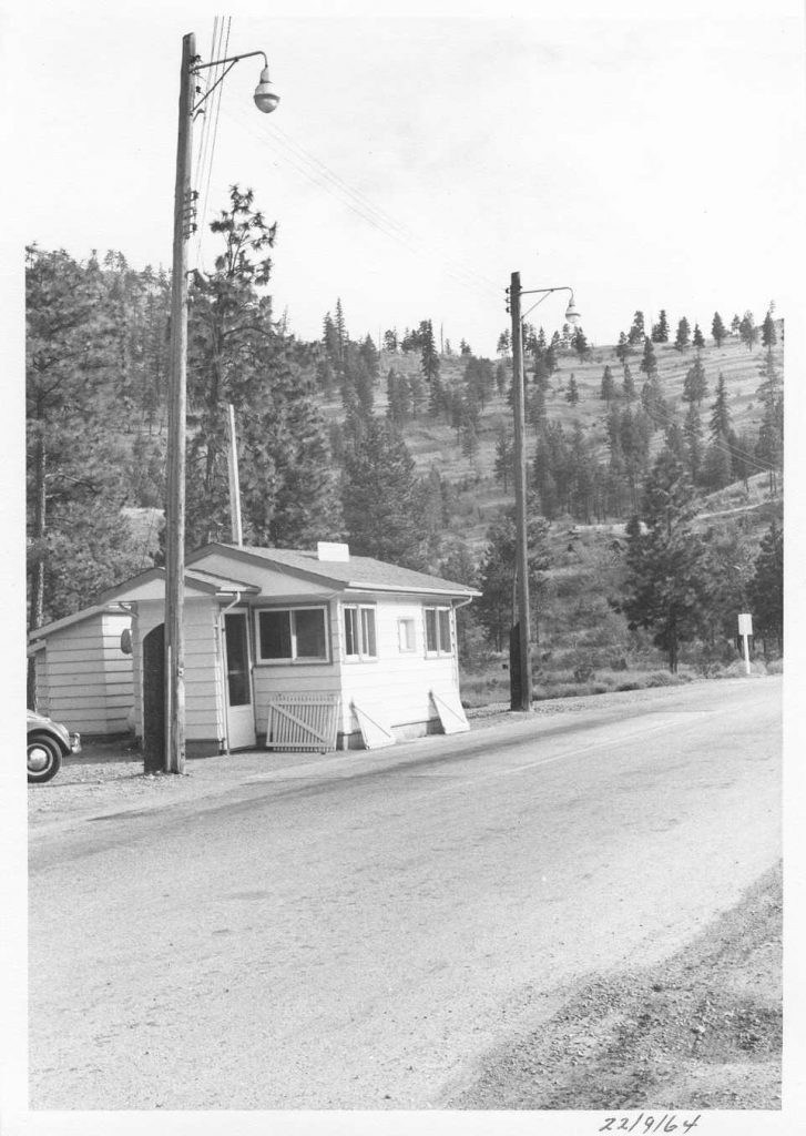 Kaleden Weigh Scale Station as it was in 1964