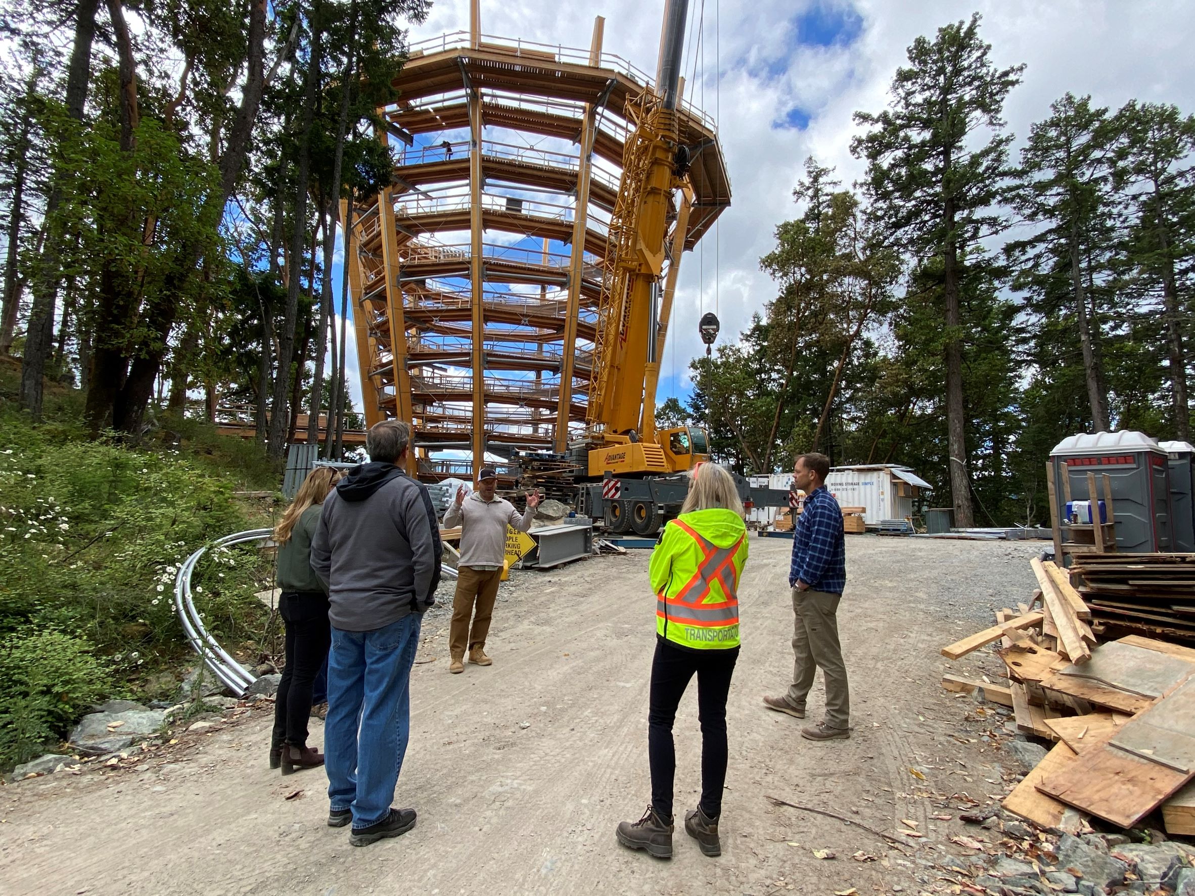 Malahat SkyWalk construction