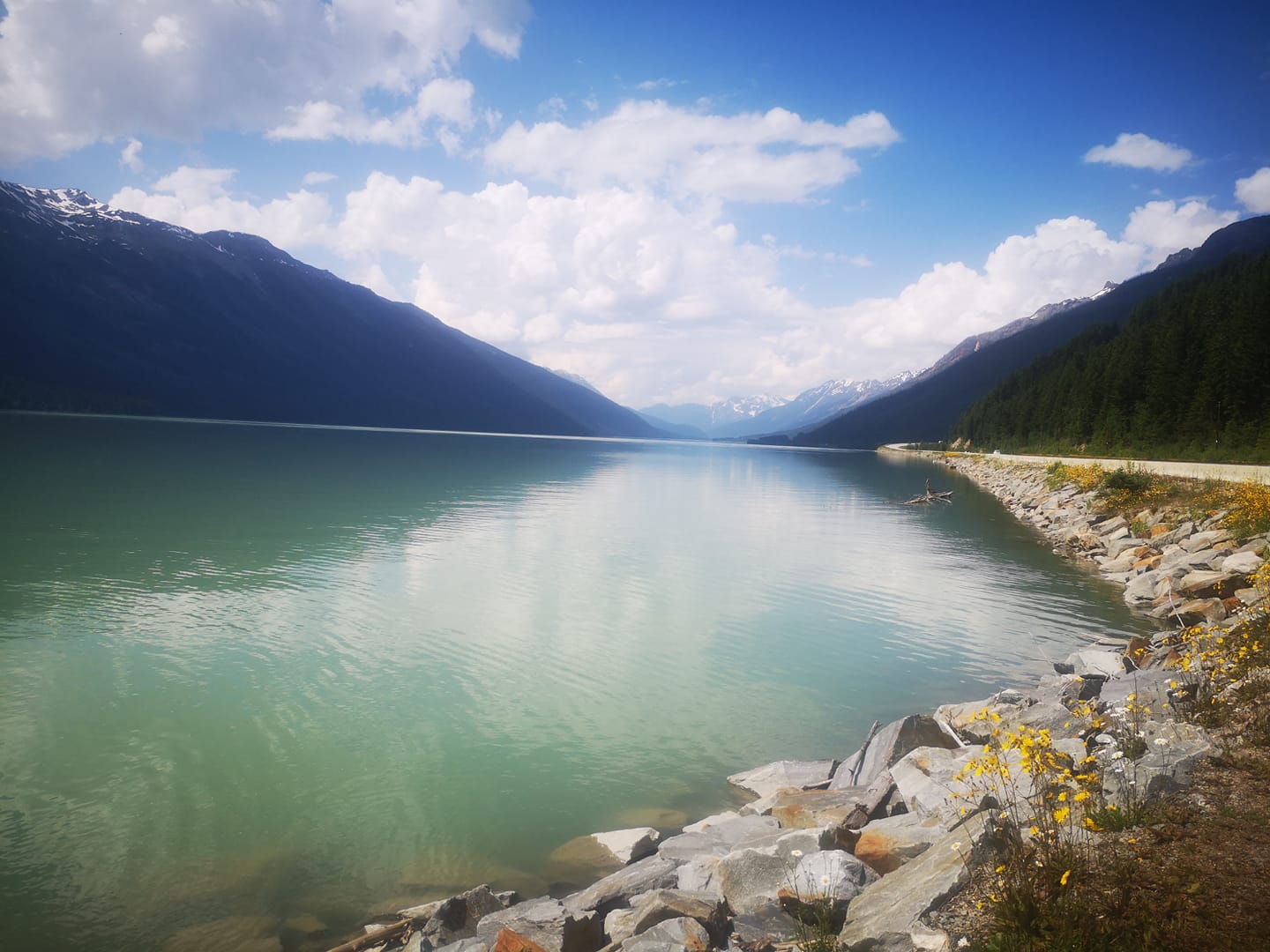 moose lake beside highway 16