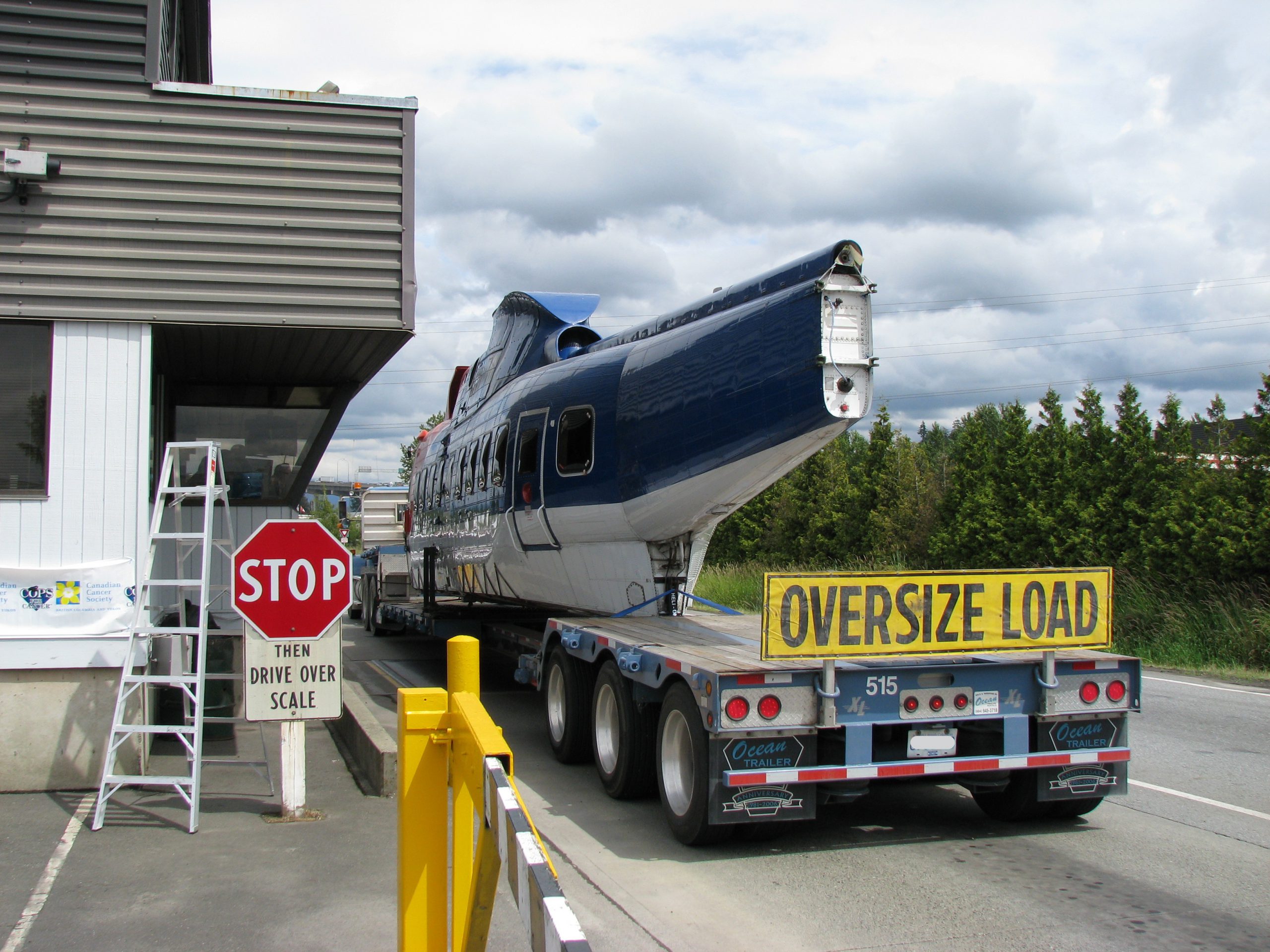 weigh scale with oversized load